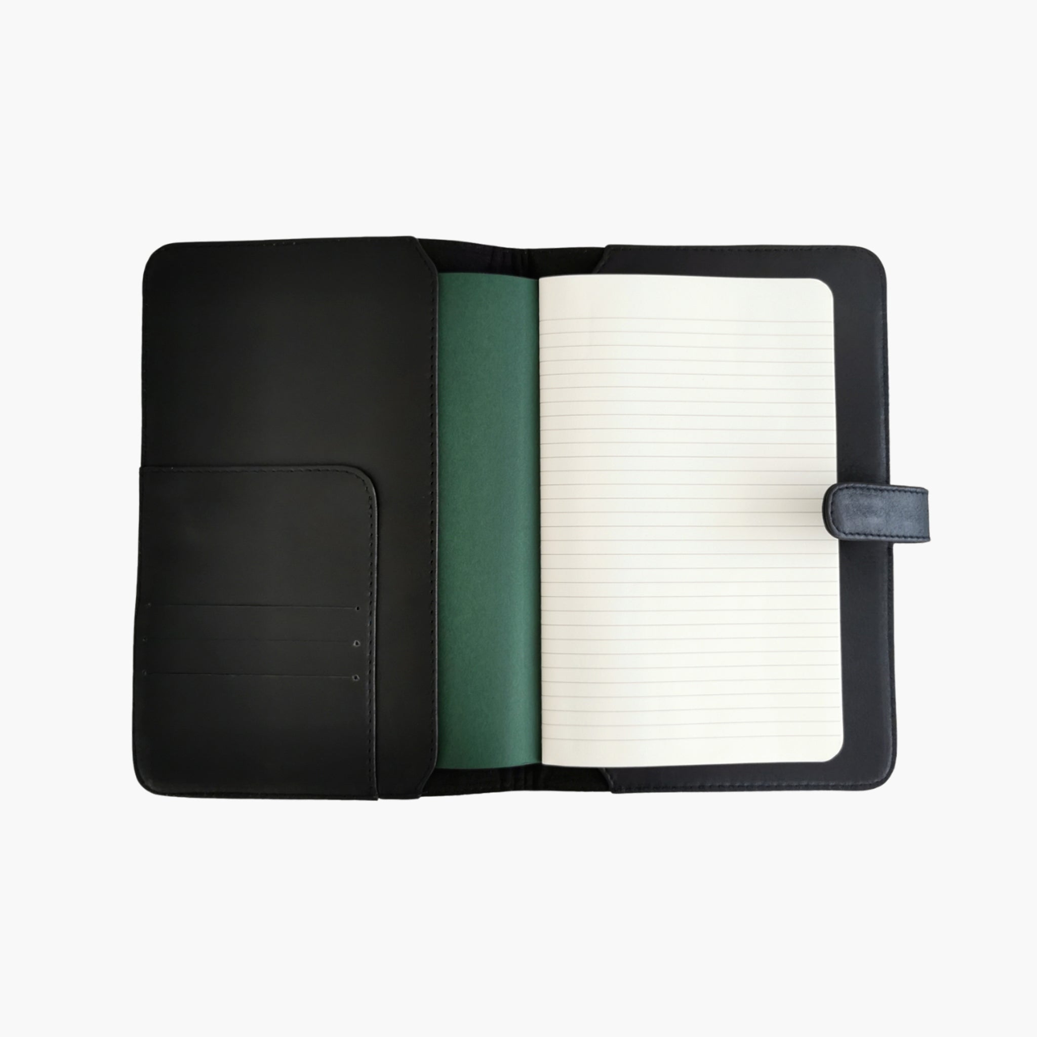 A5 Black Leather Organiser Folio by Duffle&Co