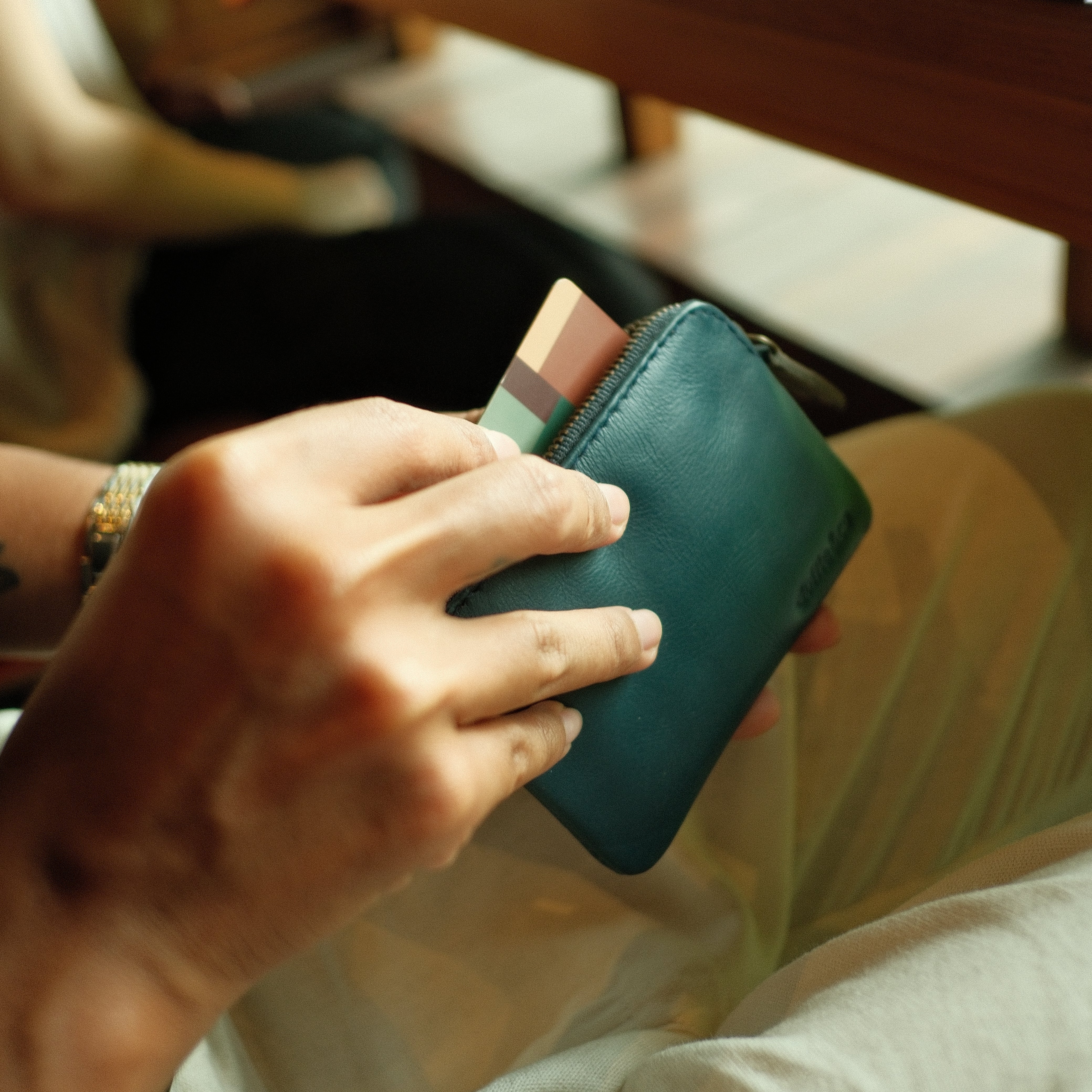 Navy Leather wallet