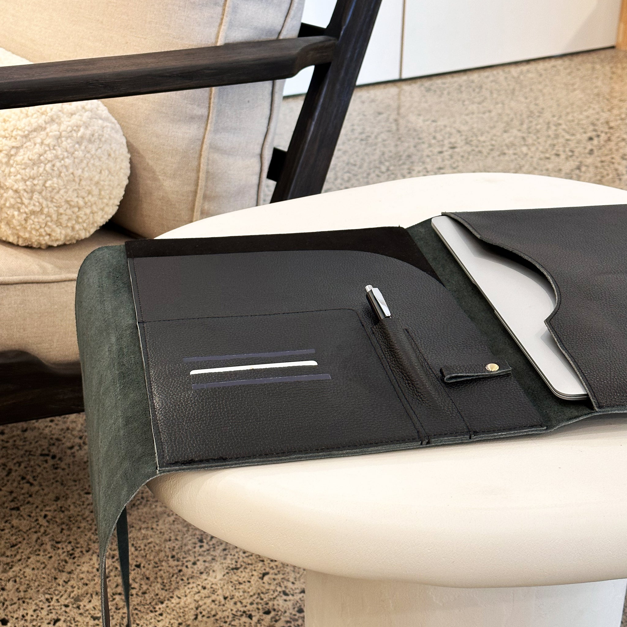 A4 Lewis Leather Folder