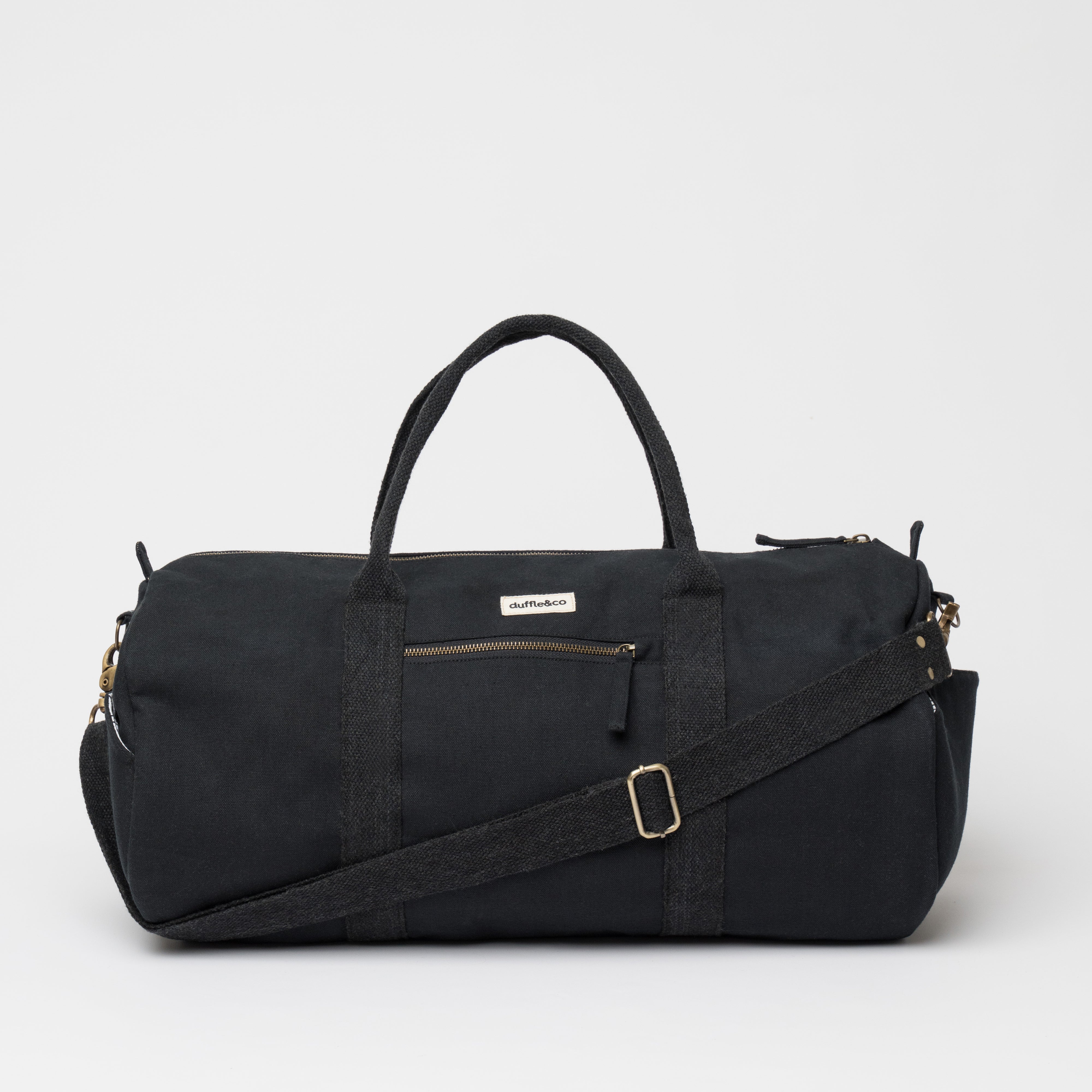 Duffle&Co Black Weekender Organic Canvas