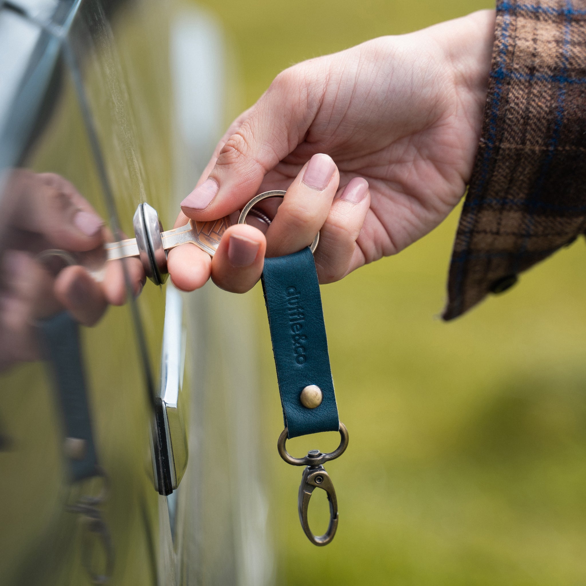 Leather Keyring by Duffle&Co