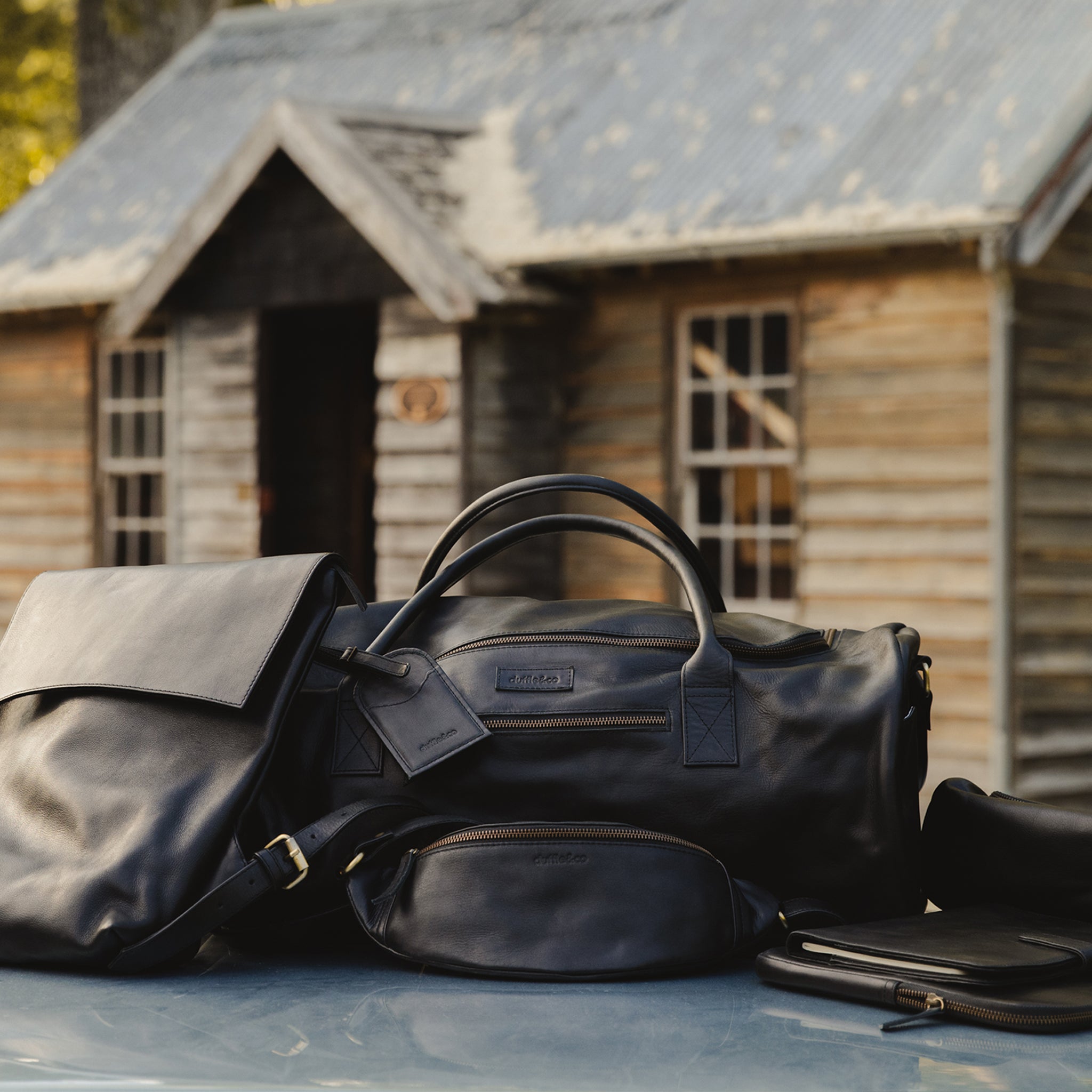 Leather Luggage Tags New Zealand by Duffle&Co