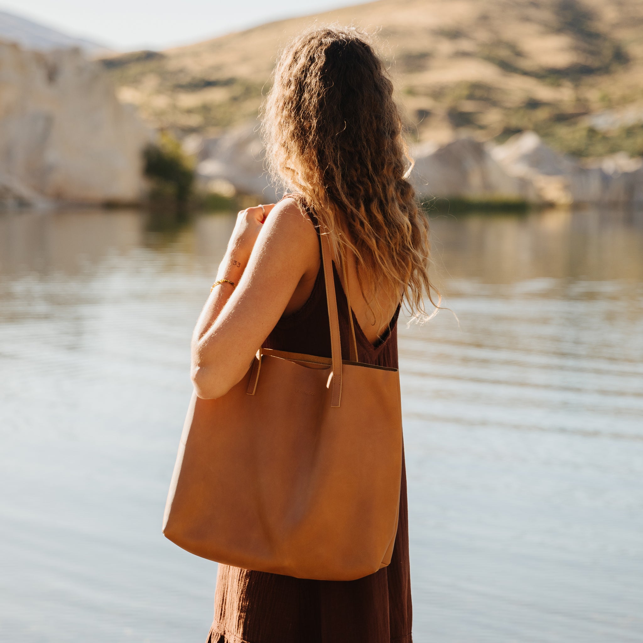 Bri Raw Edged Tote