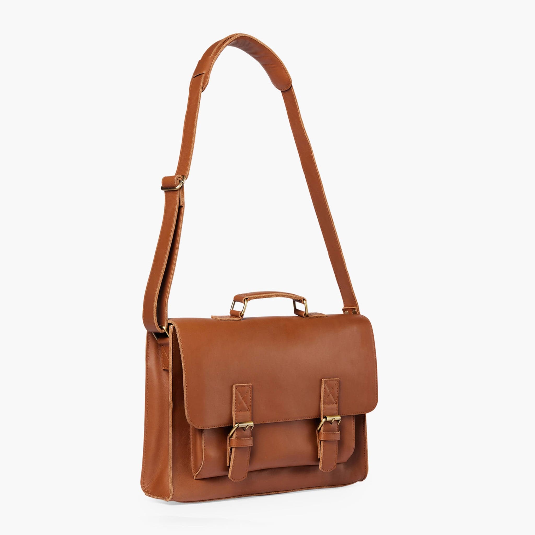 Daniel Leather Satchel in Tan by Duffle&Co