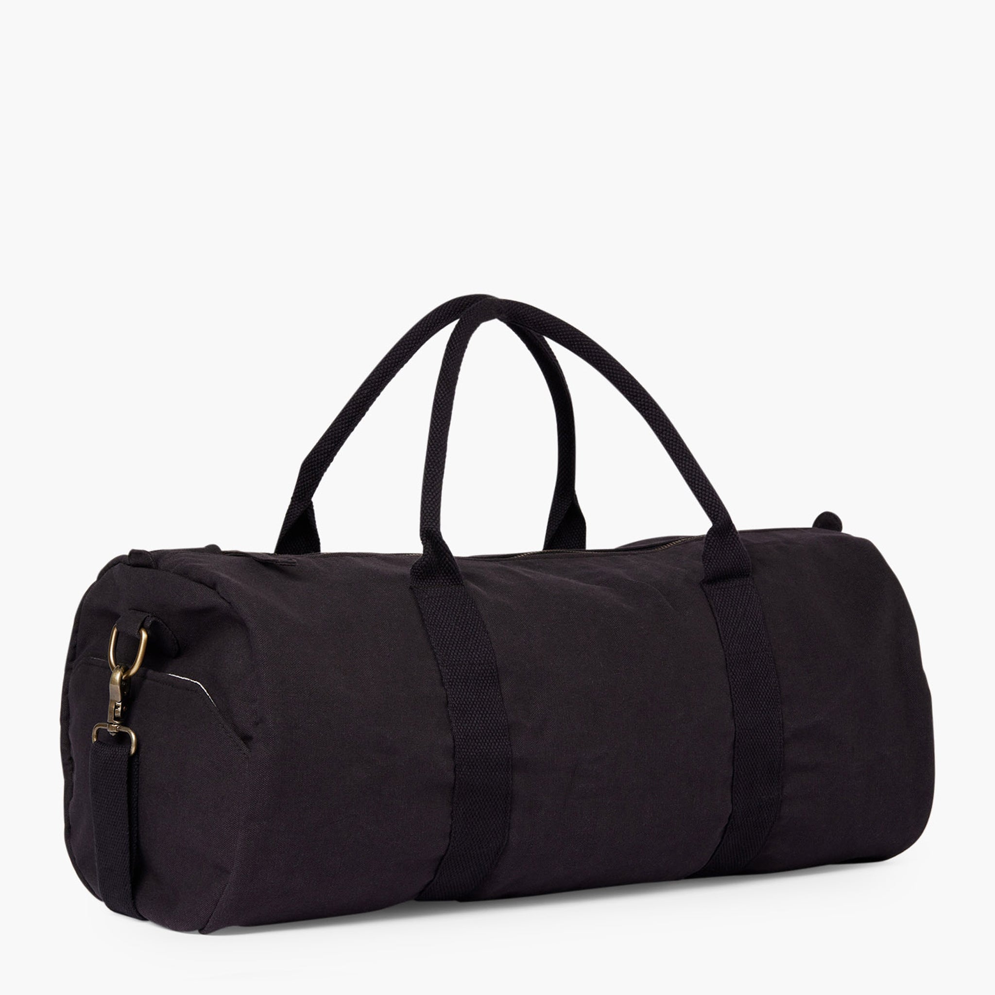 Back of Weekender Organic Canvas Duffle Bag Duffle&Co