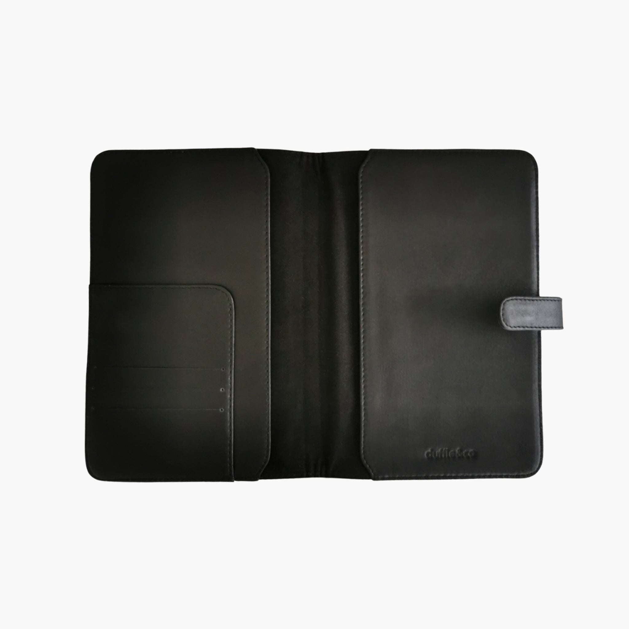 A5 Leather Organiser in Black Interior by Duffle&Co