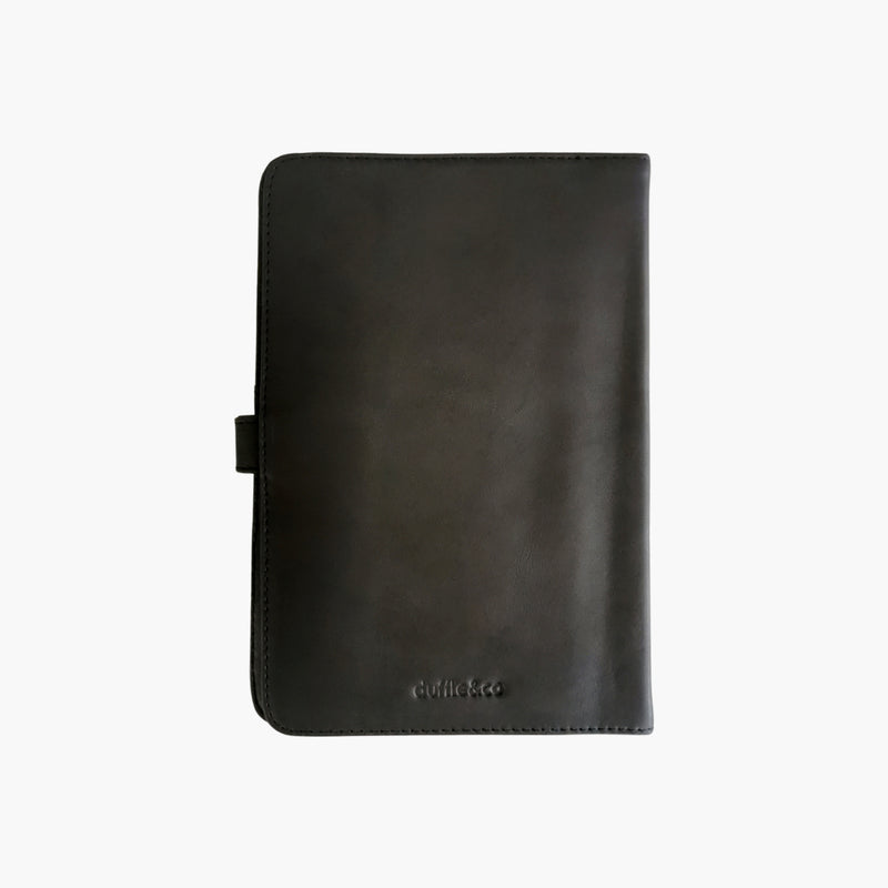 Back of A5 Black Organiser Notebook Cover by Duffle&Co
