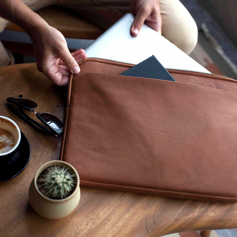Blackwell Laptop Sleeve in Tan by Duffle&Co