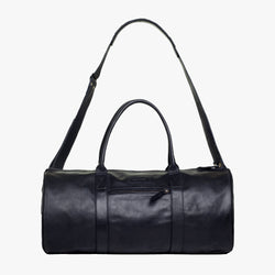 Crosson Black Leather Duffle Bag by Duffle&Co