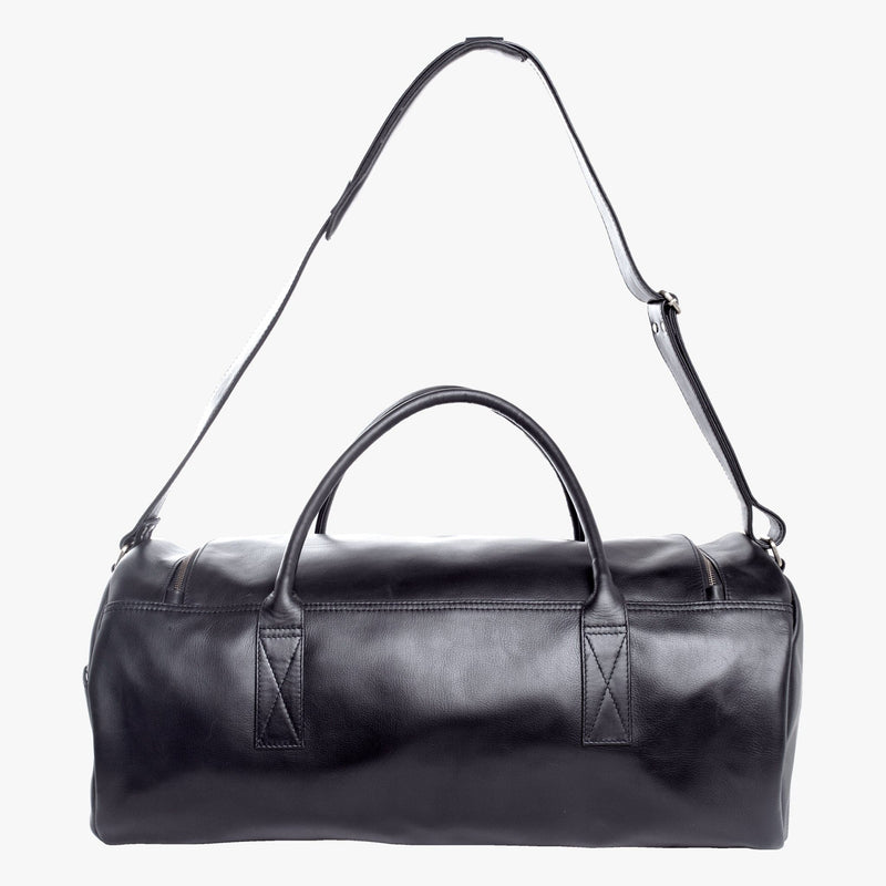 Back of Greenslade Duffle Bag in Black by Duffle&Co