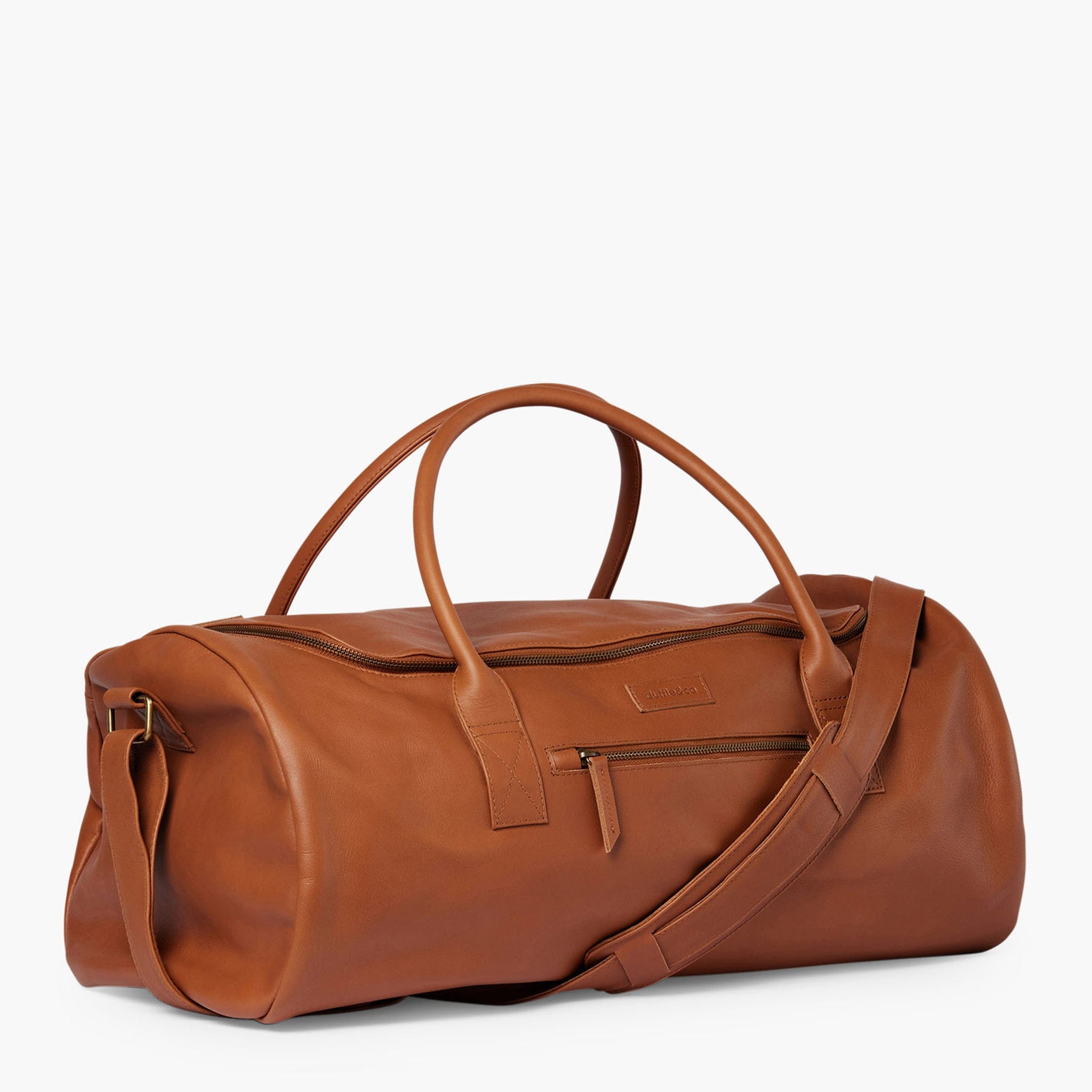 Front of Greenslade Duffle Bag in Tan by Duffle&Co