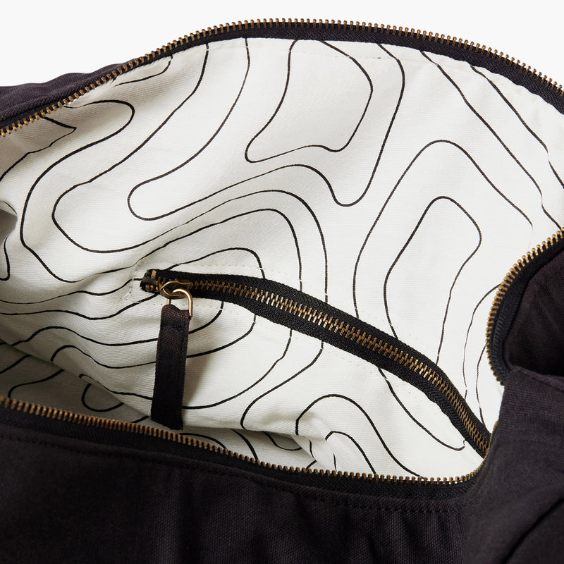 Inside Weekender Organic Canvas Duffle Bag by Duffle&Co