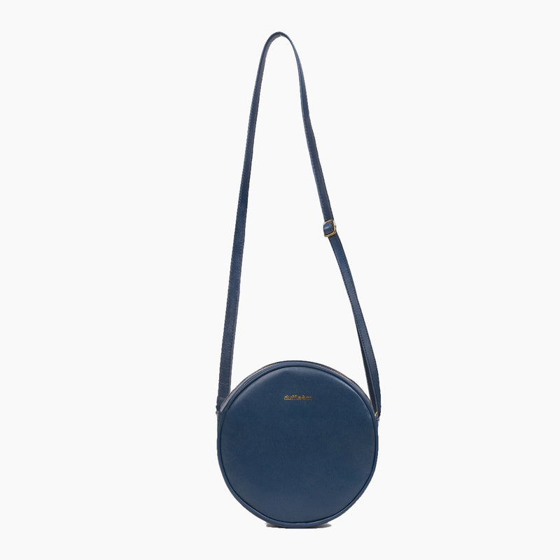 Josie Navy Leather Crossbody Bag by Duffle&Co
