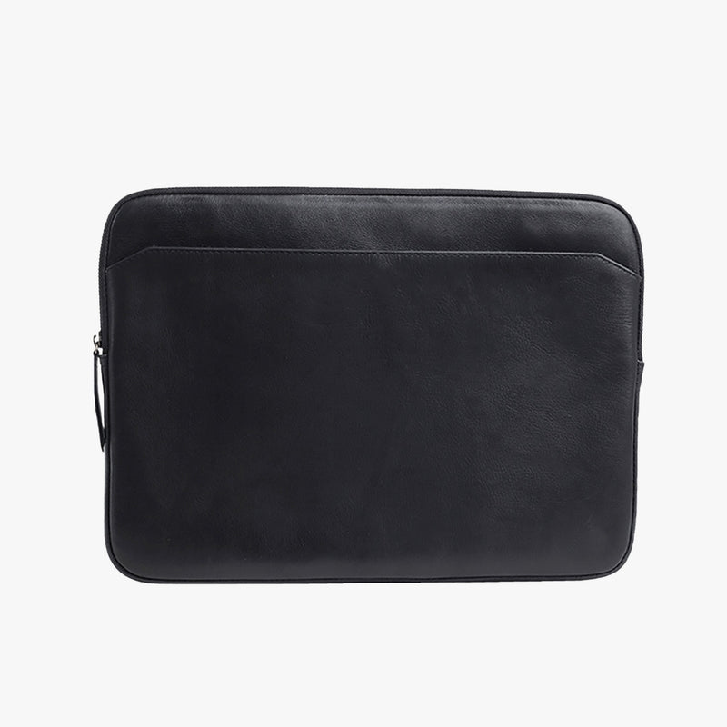 Leather Laptop Sleeve in Black by Duffle&Co