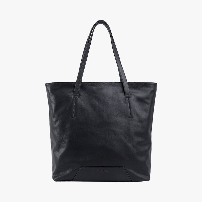McCarty Tote Bag in Black Leather by Duffle&Co