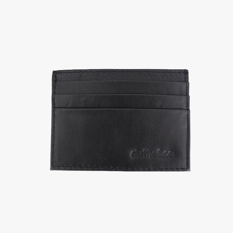 leather cardholder black duffle&co